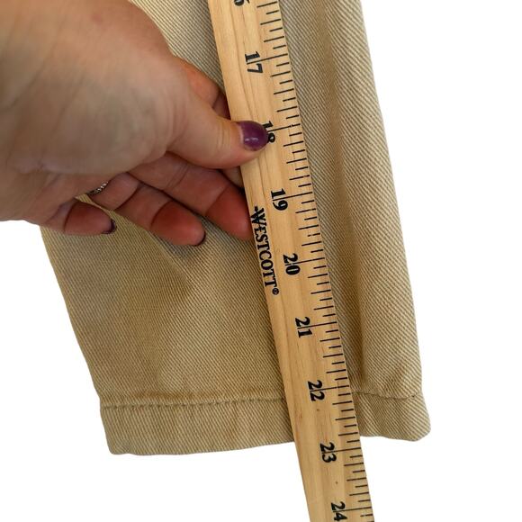 Suzanne Betro Denim Jacket Women Plus SZ 4X Khaki Chambray Beige Classic Frayed - Picture 7 of 16